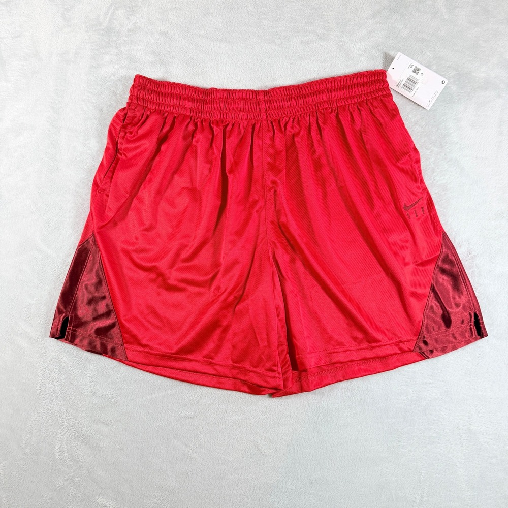 Nike‎ Women Dri-FIT IsoFly Basketball Shorts XXL Loose Red DH7363-658 New